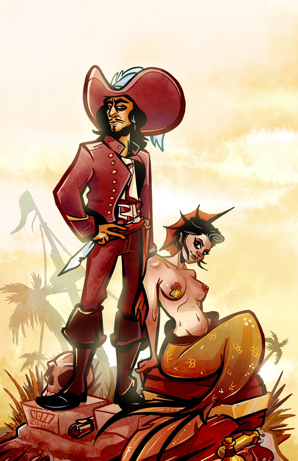 Pirate And Mermaid